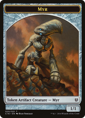 Myr // Bird (002) Double-Sided Token [Commander 2016 Tokens] | Silver Goblin