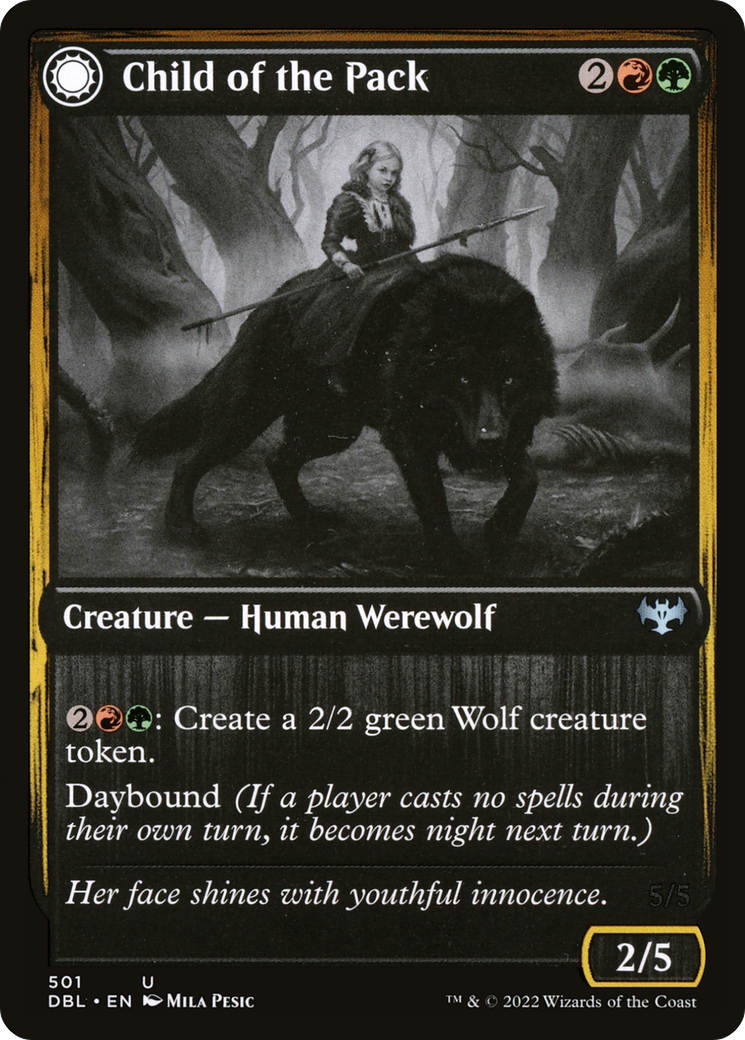 Child of the Pack // Savage Packmate [Innistrad: Double Feature]