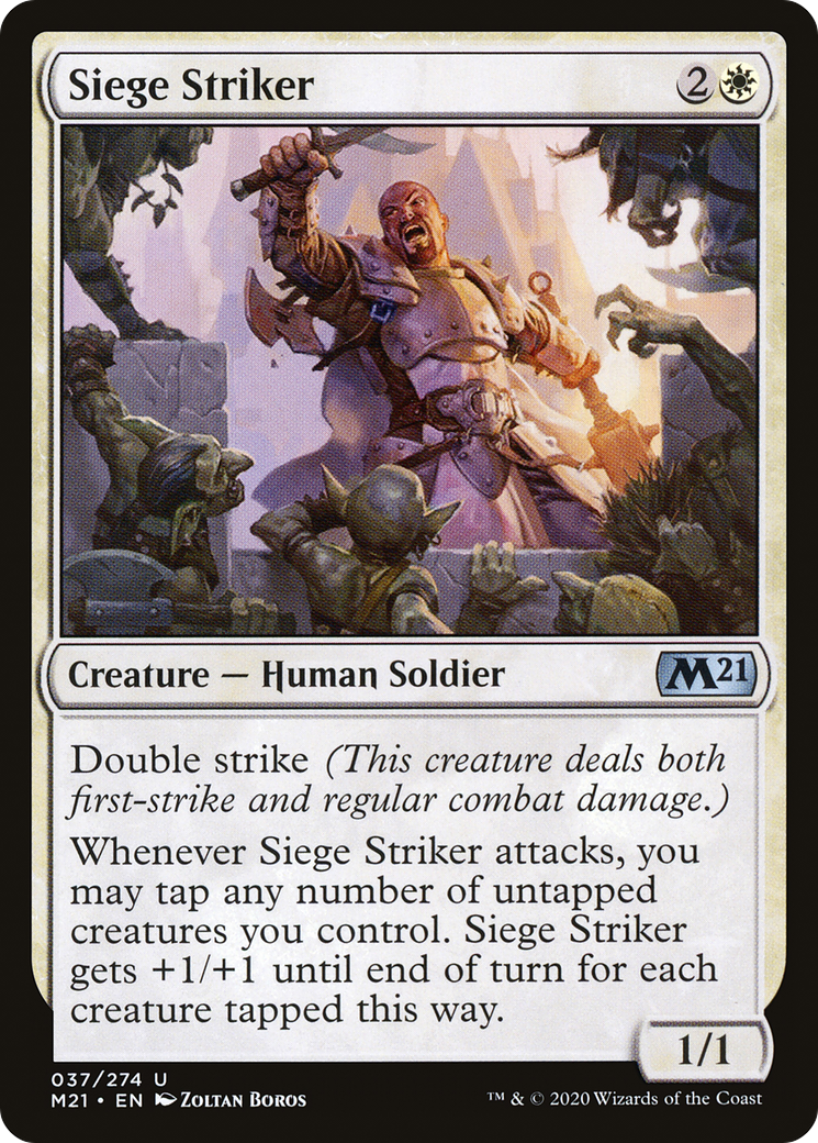 Siege Striker [Core Set 2021] | Silver Goblin