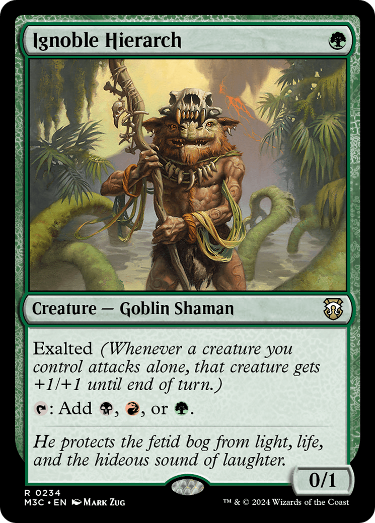 Ignoble Hierarch (Ripple Foil) [Modern Horizons 3 Commander] | Silver Goblin