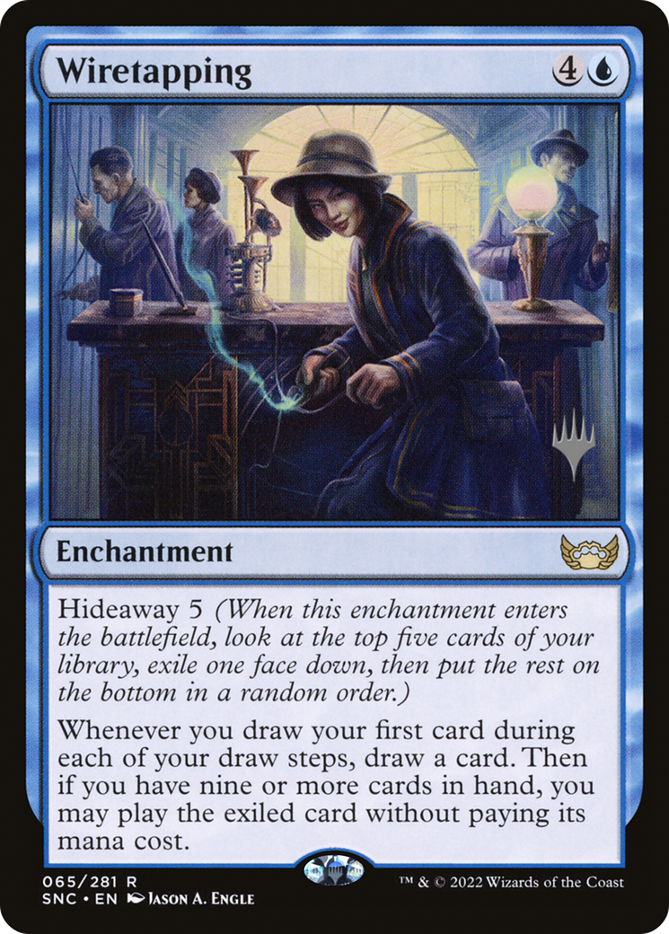 Wiretapping (Promo Pack) [Streets of New Capenna Promos] | Silver Goblin