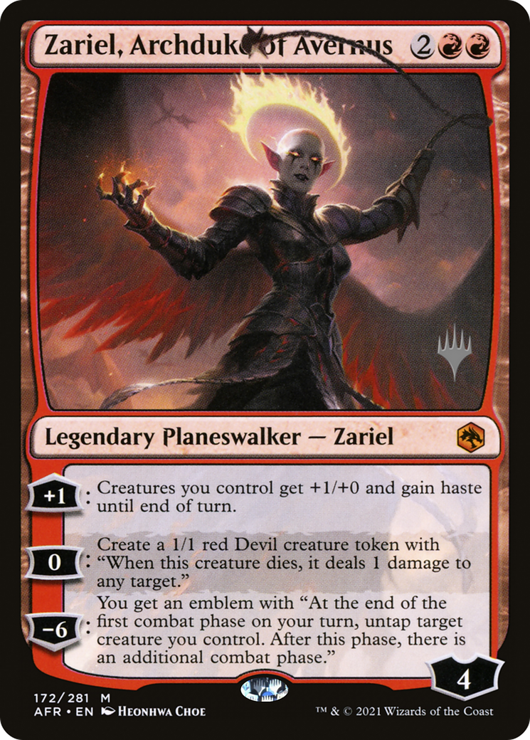 Zariel, Archduke of Avernus (Promo Pack) [Dungeons & Dragons: Adventures in the Forgotten Realms Promos]