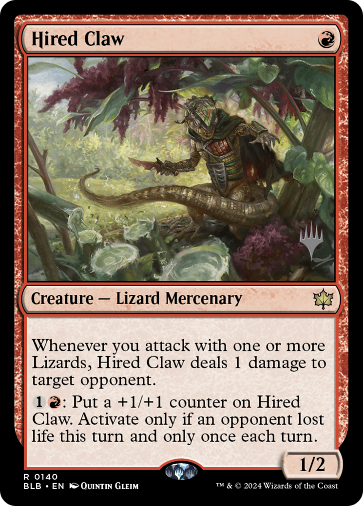 Hired Claw (Promo Pack) [Bloomburrow Promos] | Silver Goblin