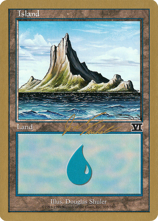 Island (jf335) (Jon Finkel) [World Championship Decks 2000] | Silver Goblin