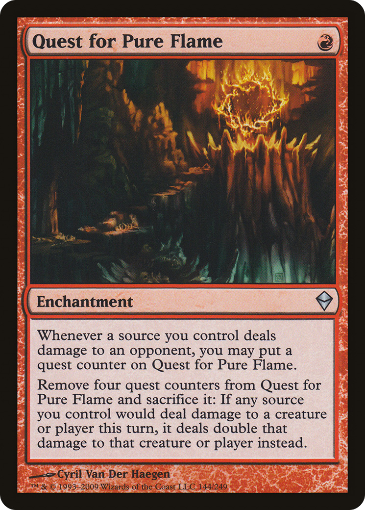 Quest for Pure Flame [Zendikar] Foil