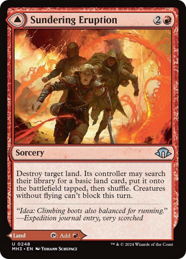 Sundering Eruption // Volcanic Fissure [Modern Horizons 3] | Silver Goblin