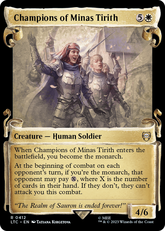 Champions of Minas Tirith [The Lord of the Rings: Tales of Middle-Earth Commander Showcase Scrolls] Foil