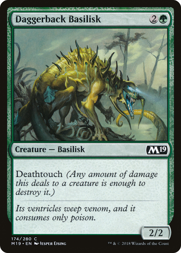 Daggerback Basilisk [Core Set 2019] | Silver Goblin