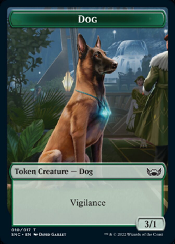 Fish // Dog Double-Sided Token [Streets of New Capenna Tokens] | Silver Goblin