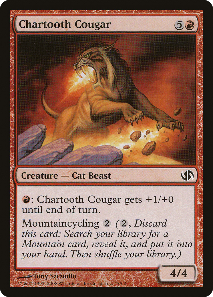 Chartooth Cougar [Duel Decks: Jace vs. Chandra] | Silver Goblin