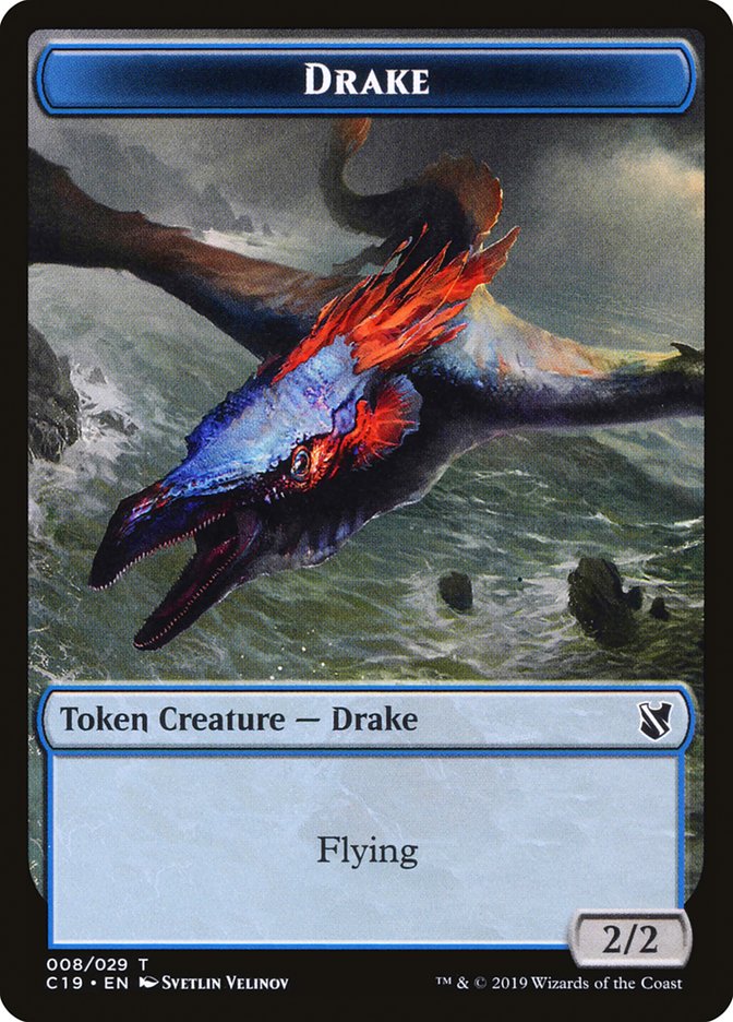 Drake Token [Commander 2019 Tokens] | Silver Goblin