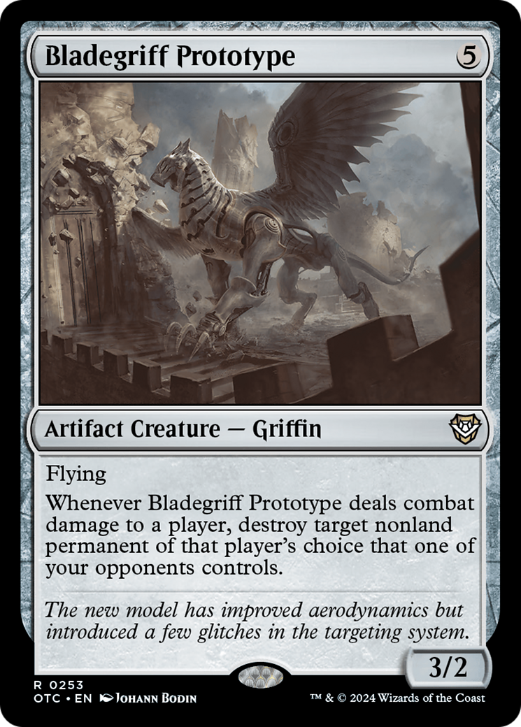 Bladegriff Prototype [Outlaws of Thunder Junction Commander] | Silver Goblin