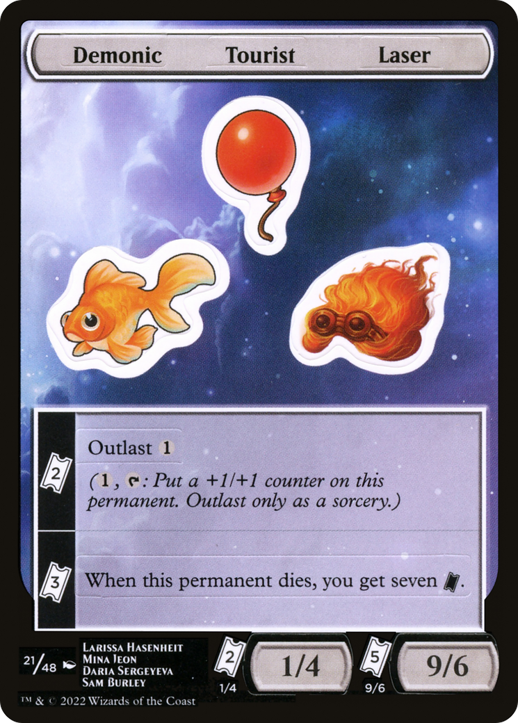 Demonic Tourist Laser [Unfinity Stickers]