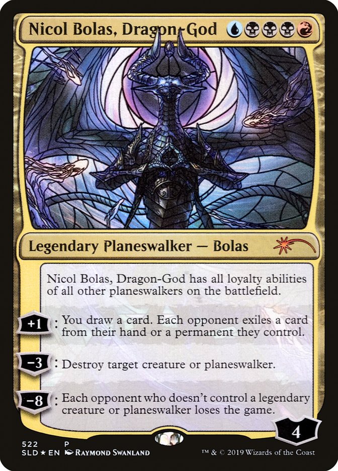 Nicol Bolas, Dragon-God (Stained Glass) [Secret Lair Drop Promos] | Silver Goblin