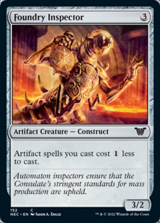 Foundry Inspector [Kamigawa: Neon Dynasty Commander] | Silver Goblin