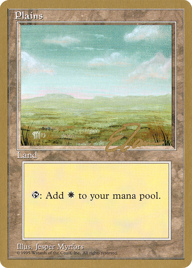 Plains (et366) (Eric Tam) [Pro Tour Collector Set] | Silver Goblin