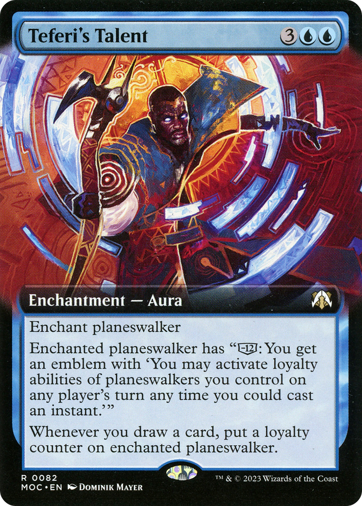 Teferi's Talent (Extended Art) [March of the Machine Commander] Foil