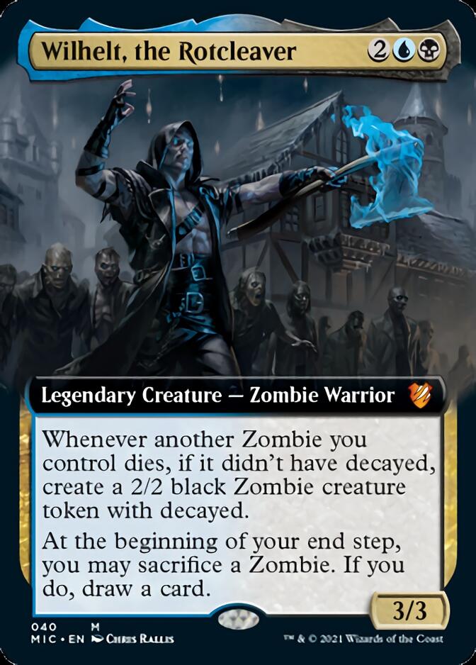 Wilhelt, the Rotcleaver (Extended Art) [Innistrad: Midnight Hunt Commander] | Silver Goblin