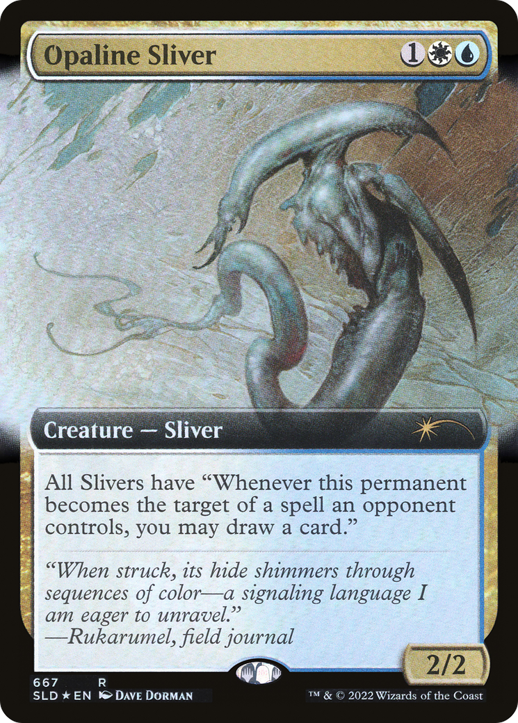 Opaline Sliver (Extended Art) [Secret Lair Drop Promos]