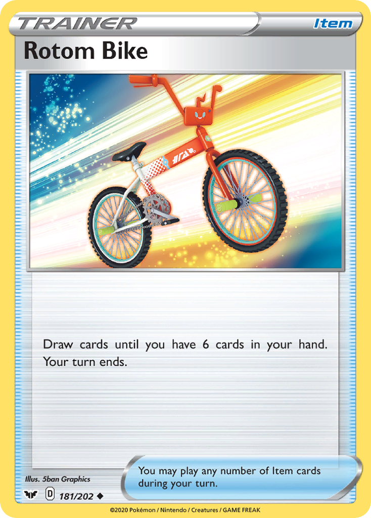 Rotom Bike (181/202) [Sword & Shield: Base Set] | Silver Goblin