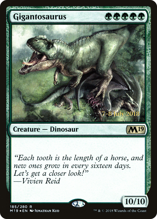 Gigantosaurus [Core Set 2019 Prerelease Promos]