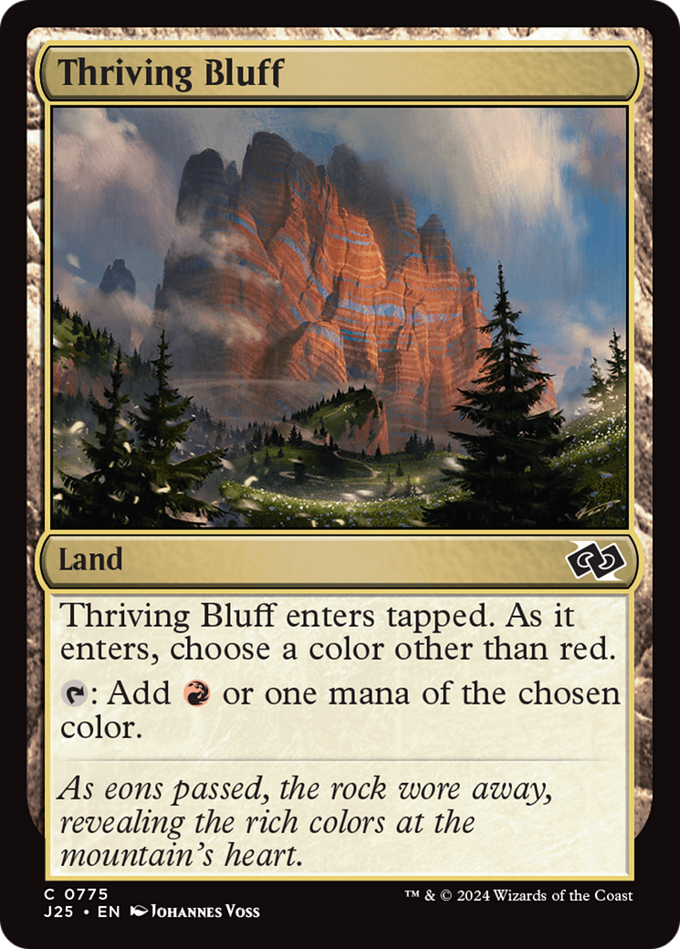 Thriving Bluff [Foundations Jumpstart] | Silver Goblin