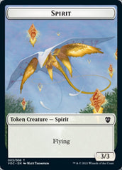 Spirit (003) // Thopter Double-Sided Token [Innistrad: Crimson Vow Commander Tokens] | Silver Goblin