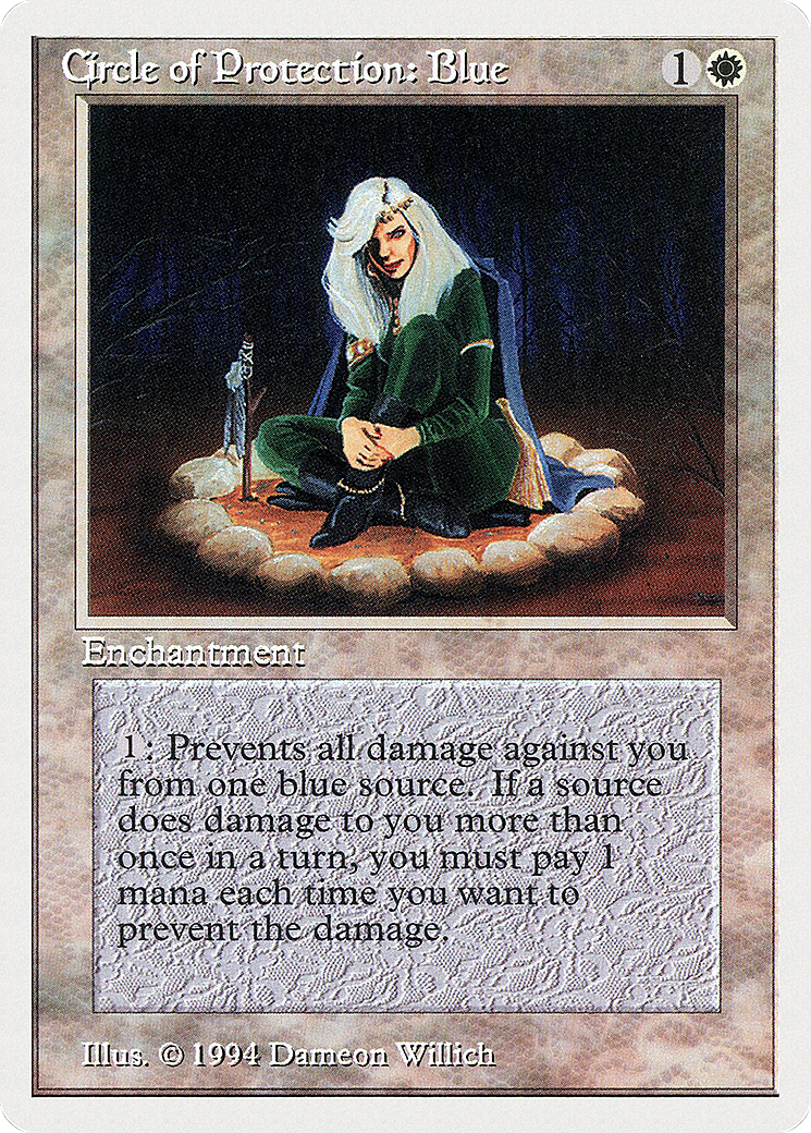 Circle of Protection: Blue [Summer Magic / Edgar] | Silver Goblin