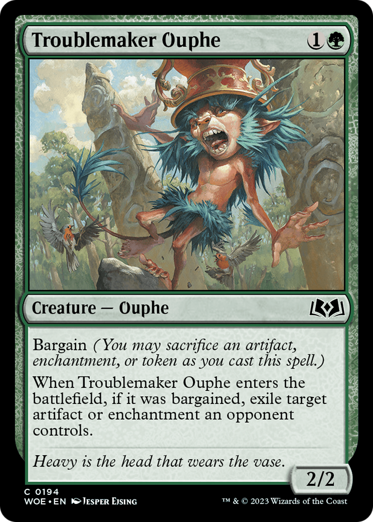 Troublemaker Ouphe [Wilds of Eldraine] | Silver Goblin