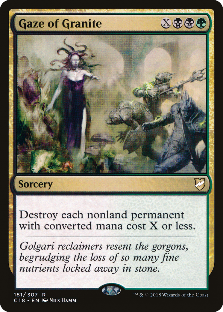 Gaze of Granite [Commander 2018] | Silver Goblin