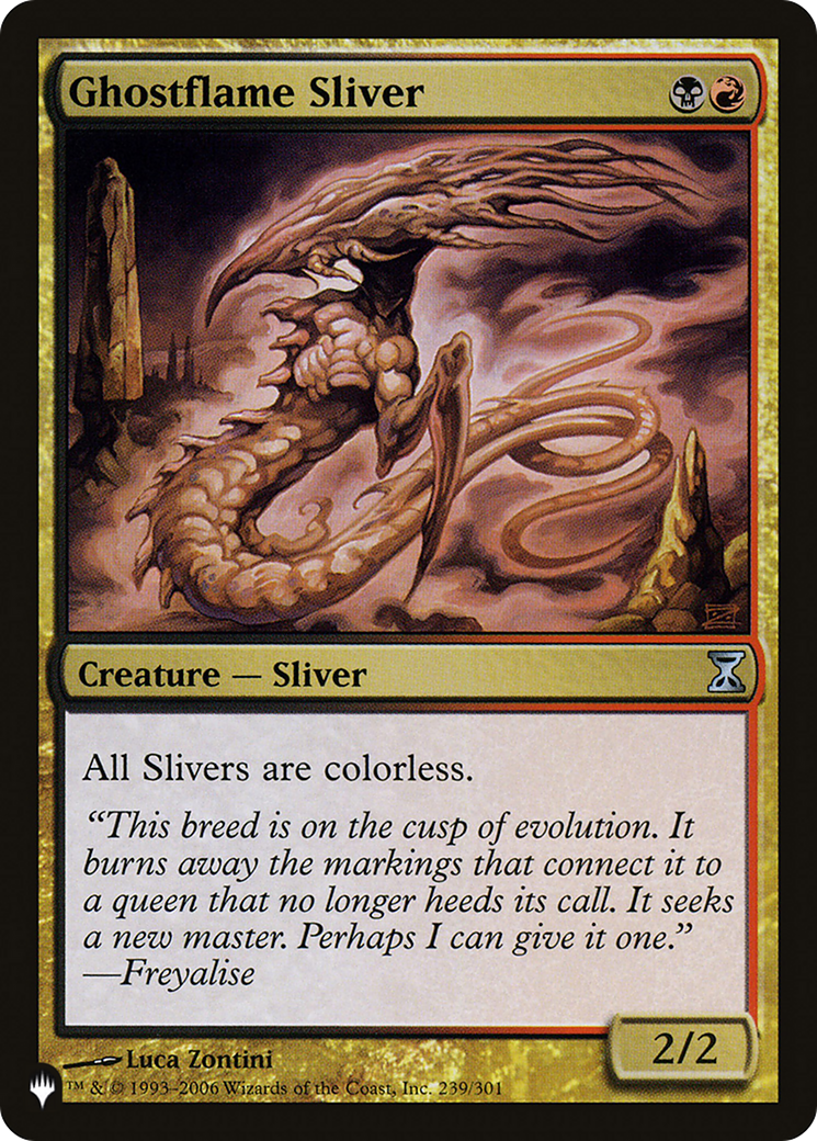 Ghostflame Sliver [The List] | Silver Goblin