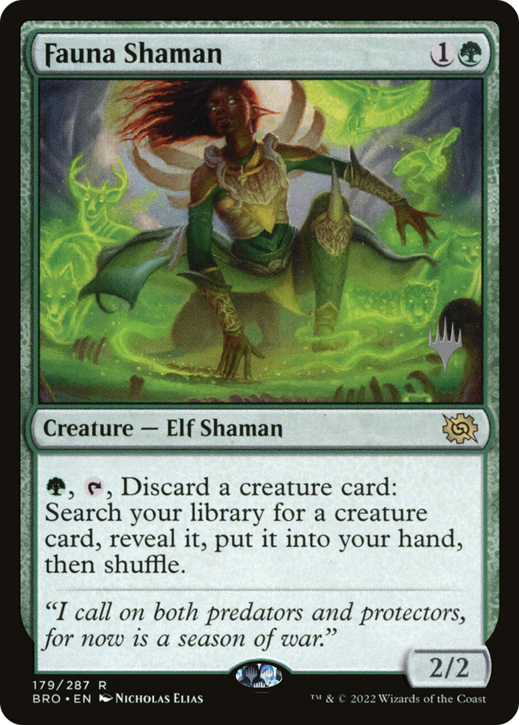 Fauna Shaman (Promo Pack) [The Brothers' War Promos] | Silver Goblin