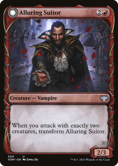 Alluring Suitor // Deadly Dancer (Showcase Fang Frame) [Innistrad: Crimson Vow]