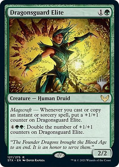 Dragonsguard Elite (Promo Pack) [Strixhaven: School of Mages Promos] | Silver Goblin