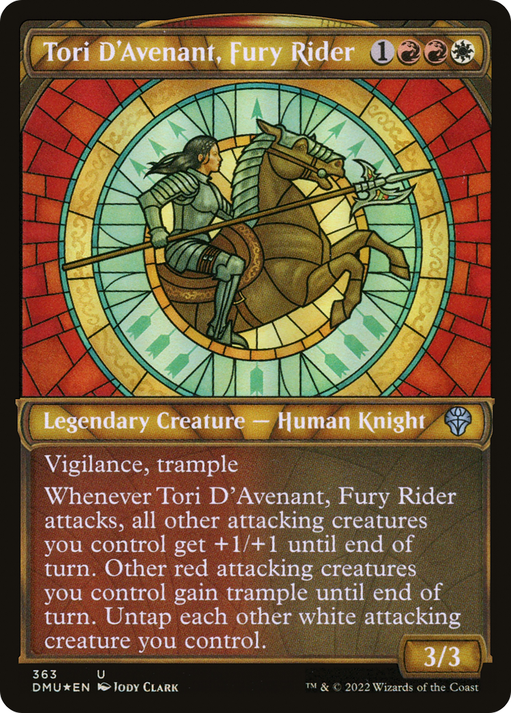 Tori D'Avenant, Fury Rider (Showcase Textured) [Dominaria United]