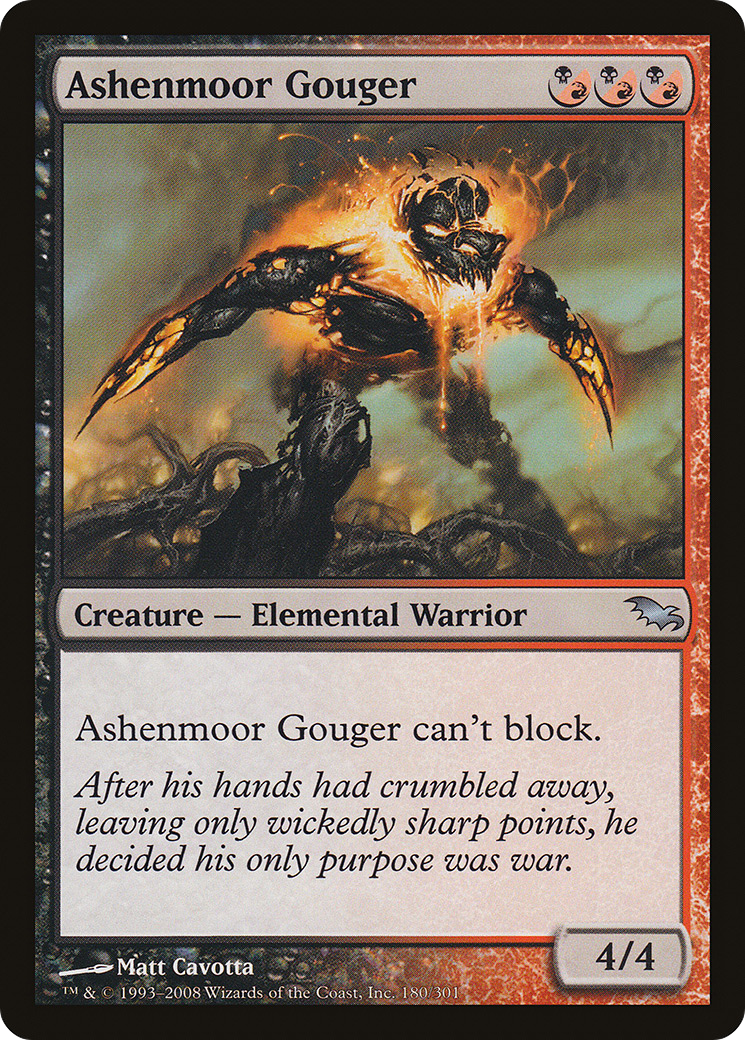 Ashenmoor Gouger [Shadowmoor] | Silver Goblin