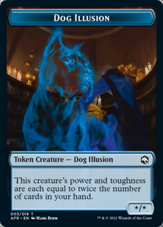 Dog Illusion // Guenhwyvar Double-Sided Token [Dungeons & Dragons: Adventures in the Forgotten Realms Tokens] | Silver Goblin