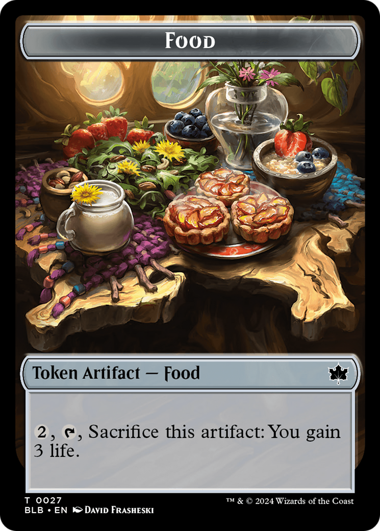 Food // Coruscation Mage Double-Sided Token [Bloomburrow Tokens] | Silver Goblin