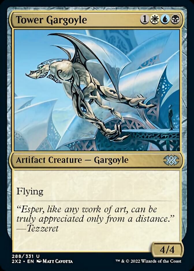 Tower Gargoyle [Double Masters 2022] | Silver Goblin