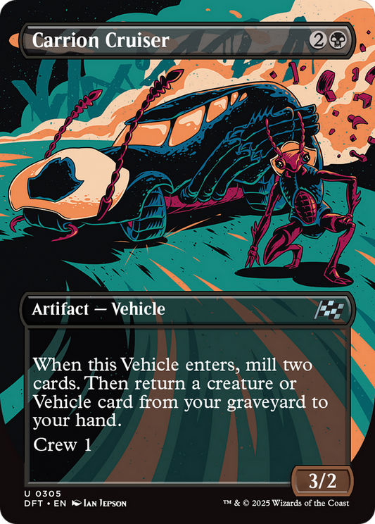Carrion Cruiser (Borderless) Foil (305) - Aetherdrift
