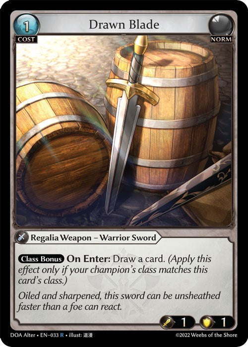 Drawn Blade (033) [Dawn of Ashes: Alter Edition] Foil
