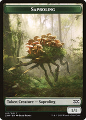 Plant // Saproling Double-Sided Token [Double Masters Tokens] | Silver Goblin