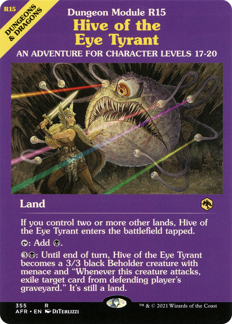 Hive of the Eye Tyrant (Dungeon Module) [Dungeons & Dragons: Adventures in the Forgotten Realms]