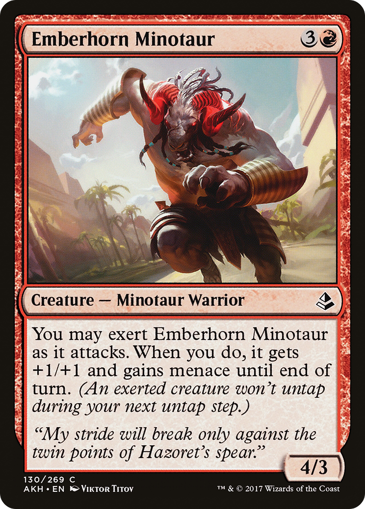 Emberhorn Minotaur [Amonkhet] | Silver Goblin