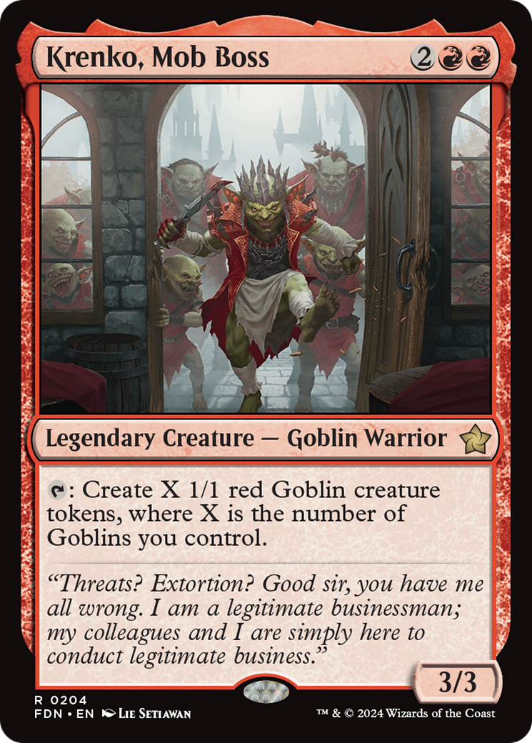 Krenko, Mob Boss [Foundations] Foil