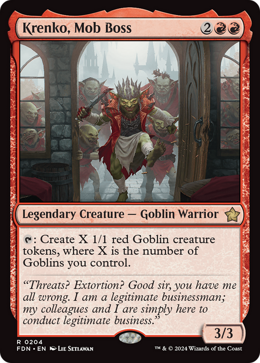 Krenko, Mob Boss [Foundations] Foil