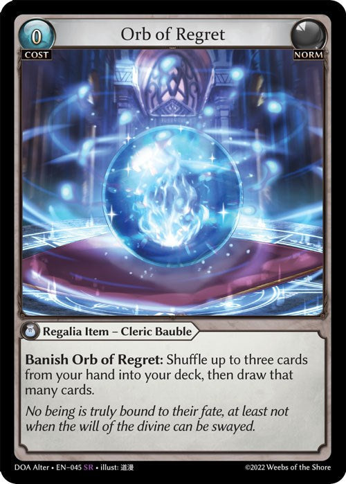 Orb of Regret (045) [Dawn of Ashes: Alter Edition] Foil
