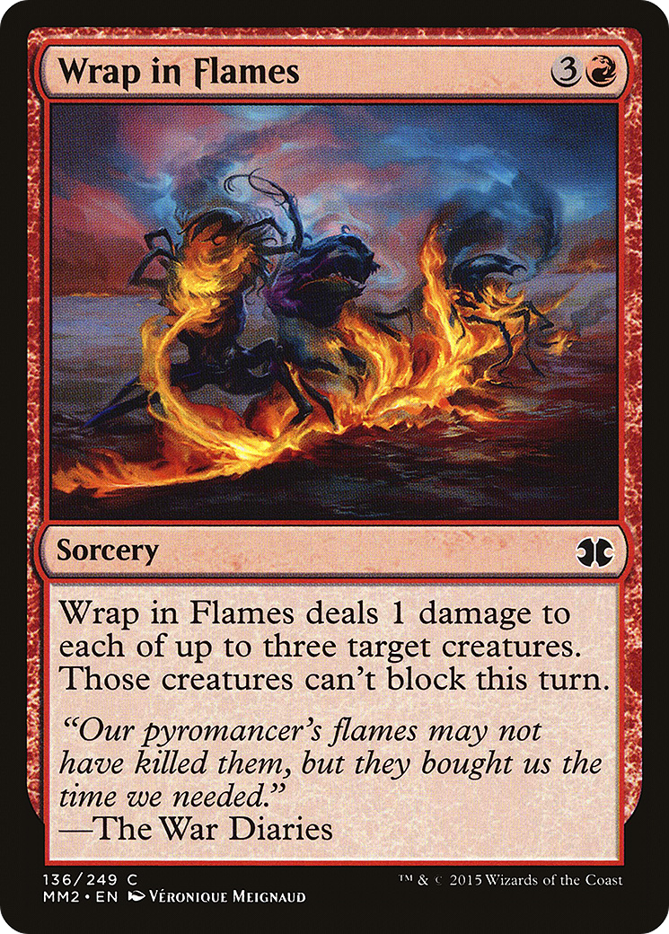 Wrap in Flames [Modern Masters 2015] | Silver Goblin