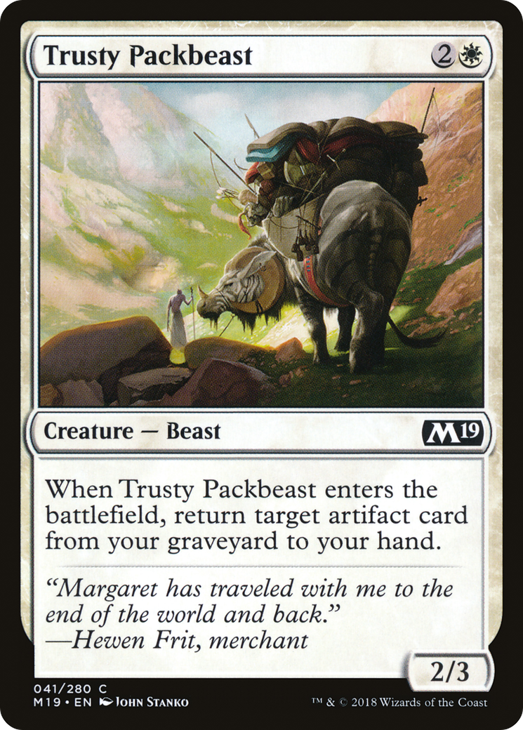 Trusty Packbeast [Core Set 2019] | Silver Goblin