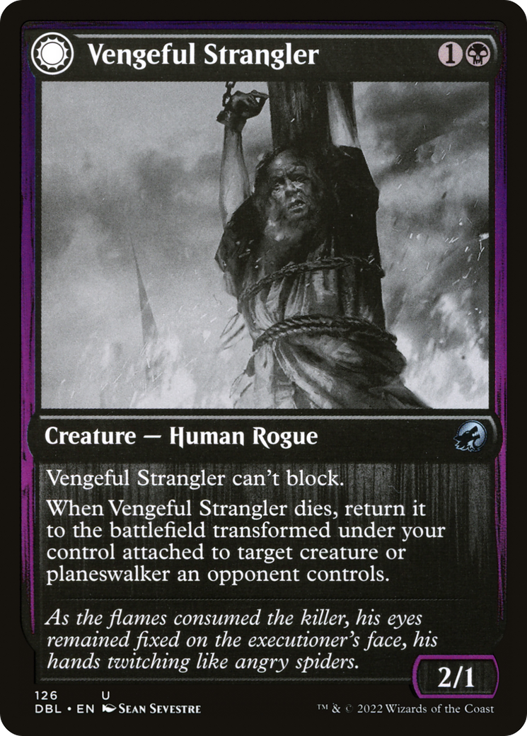 Vengeful Strangler // Strangling Grasp [Innistrad: Double Feature] Foil